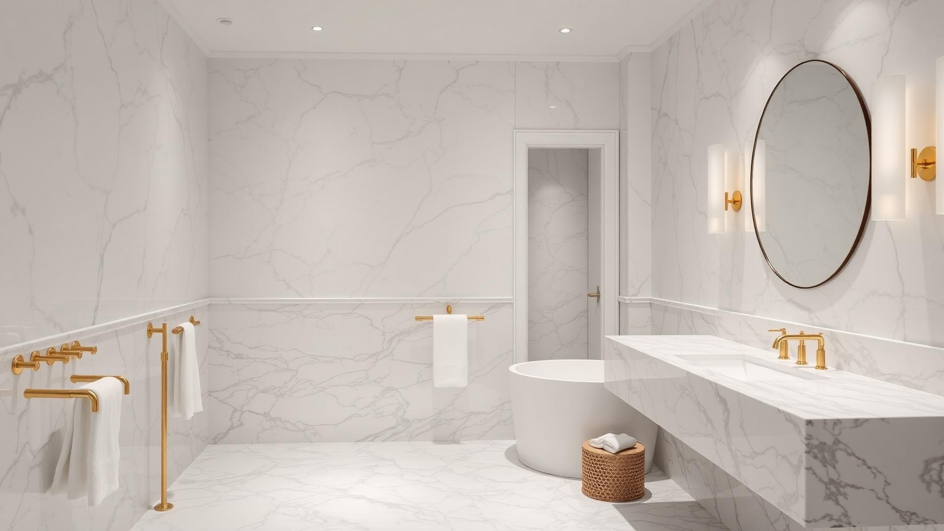 Luxury marble bathroom